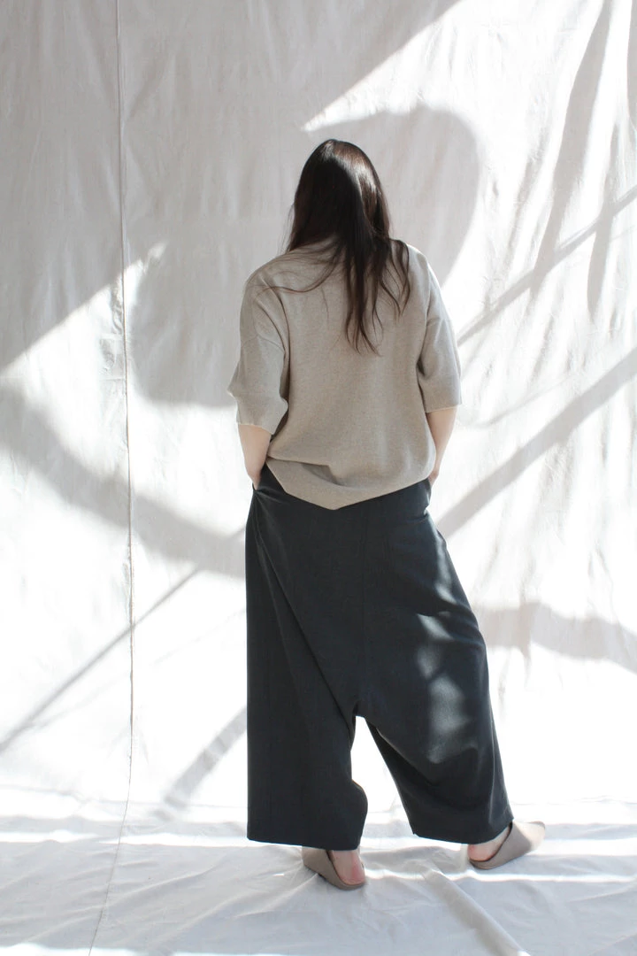 Cordera Pants Tailoring Harem Pant Grey 8 Cordera Pants Tailoring Harem Pant Grey