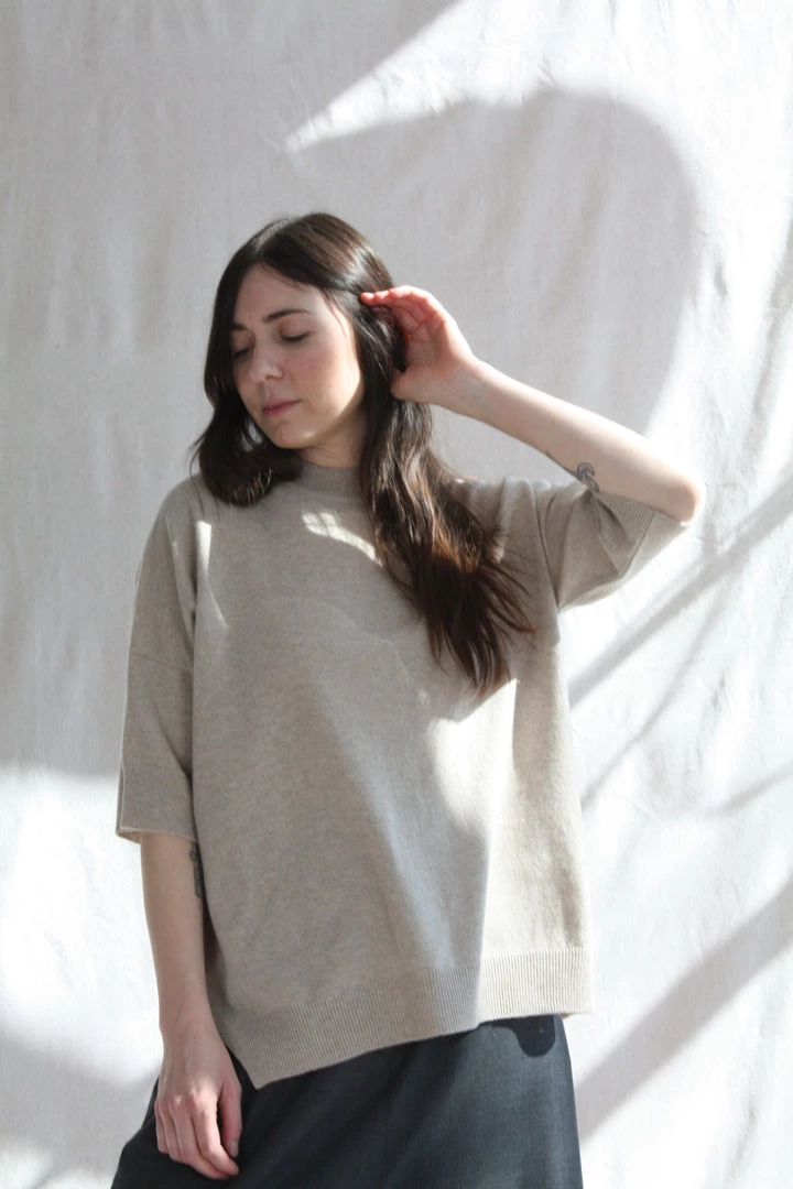 Cordera Cashmere Sweater Oatmeal Sweaters 6 Cordera Cashmere Sweater Oatmeal Sweaters