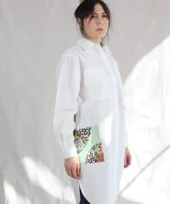 Carleen Patchwork Roadtrip Shirtdress White Dresses