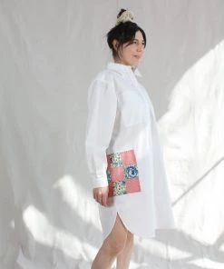 Carleen Patchwork Roadtrip Shirtdress White Dresses