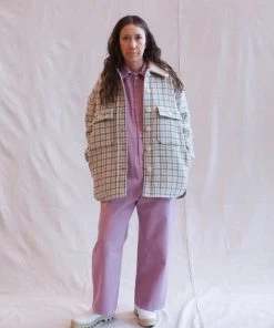 No.6 Wilson Jacket Cream And Mint Plaid Jackets