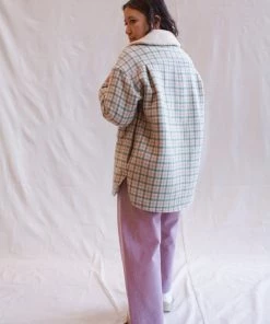 No.6 Wilson Jacket Cream And Mint Plaid Jackets