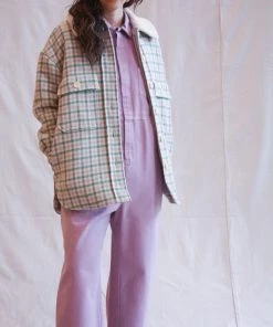 No.6 Wilson Jacket Cream And Mint Plaid Jackets