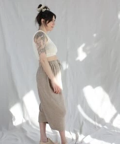 Lauren Manoogian New Playa Pants Ecru Melange