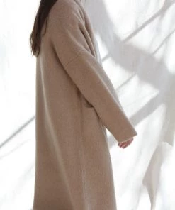 Lauren Manoogian Long Shawl Cardigan Buff Sweaters