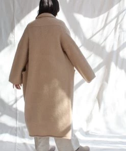 Lauren Manoogian Long Shawl Cardigan Buff Sweaters