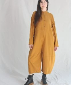 Black Crane Sale Lantern Jumpsuit Gold