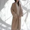 Lauren Manoogian Long Shawl Cardigan Buff Sweaters
