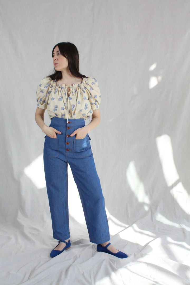 Caron Callahan Shirts And Blouses Elaina Top Shibori Silk Cotton 4 Caron Callahan Shirts And Blouses Elaina Top Shibori Silk Cotton