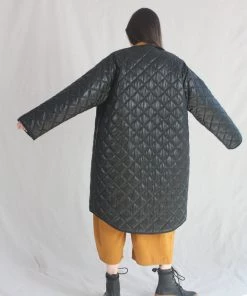 Nomia Oversize Quilted Liner Faux Leather