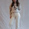 Micaela Greg Seamed Jean Cream Pants