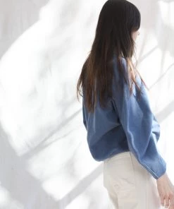 Mara Hoffman Blake Sweatshirt Blue 12 Mara Hoffman Blake Sweatshirt Blue