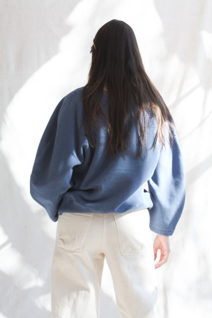 Mara Hoffman Blake Sweatshirt Blue 8 Mara Hoffman Blake Sweatshirt Blue