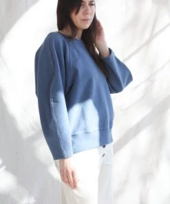 Mara Hoffman Blake Sweatshirt Blue 11 Mara Hoffman Blake Sweatshirt Blue