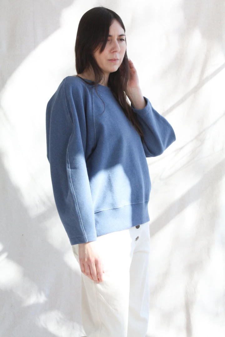 Mara Hoffman Blake Sweatshirt Blue 6 Mara Hoffman Blake Sweatshirt Blue