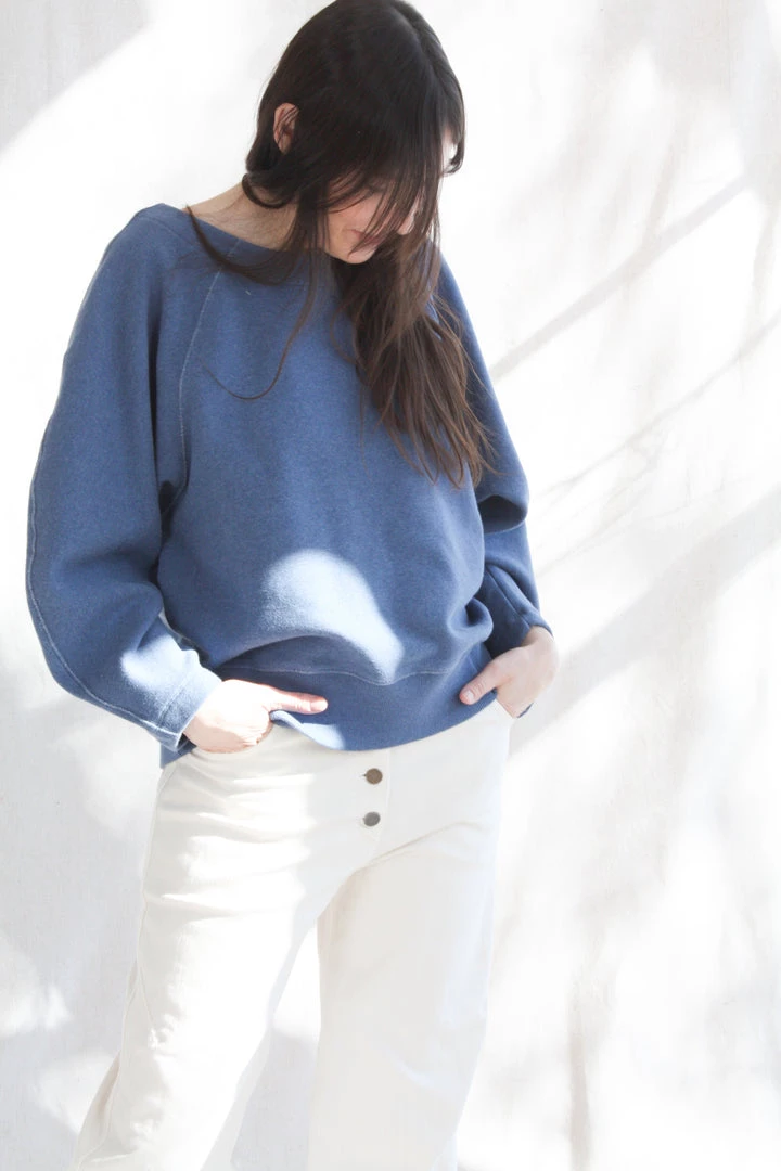Mara Hoffman Blake Sweatshirt Blue 5 Mara Hoffman Blake Sweatshirt Blue