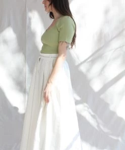 Mara Hoffman Bodysuits Marlowe Bodysuit Light Green 13 Mara Hoffman Bodysuits Marlowe Bodysuit Light Green