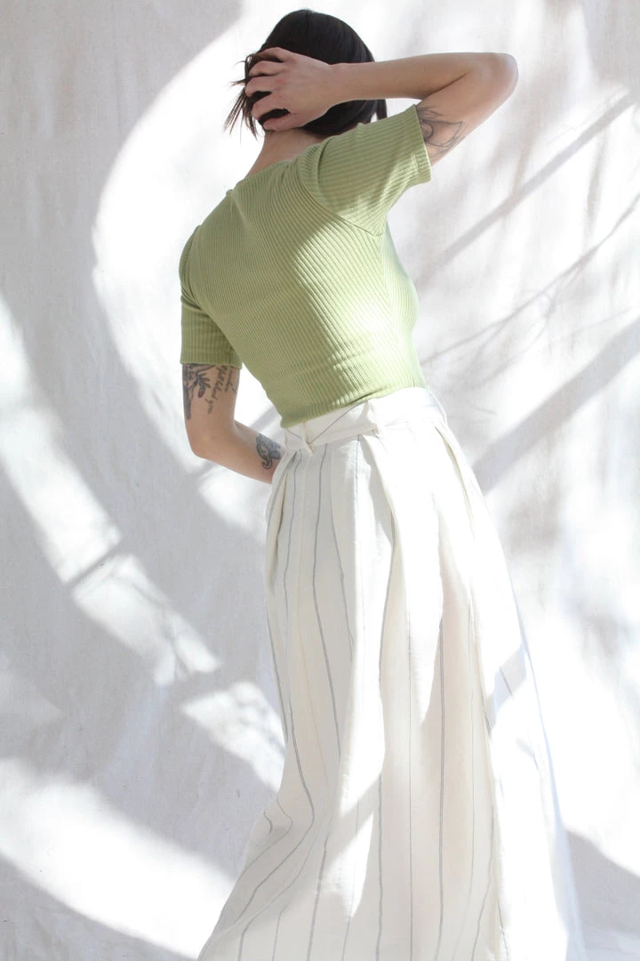 Mara Hoffman Bodysuits Marlowe Bodysuit Light Green 6 Mara Hoffman Bodysuits Marlowe Bodysuit Light Green