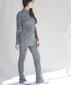 Nomia Long Sleeve Floral Tunic Black Multicolor