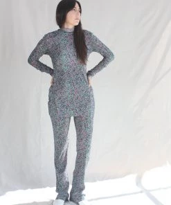 Nomia Long Sleeve Floral Tunic Black Multicolor