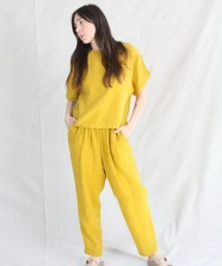 Black Crane Carpenter Pant Gold New Arrivals