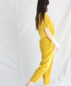 Black Crane Carpenter Pant Gold New Arrivals