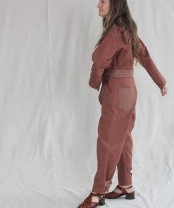 Caron Callahan Skillman Jumpsuit Clay