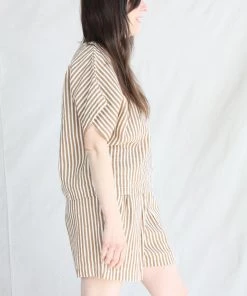 Black Crane New Arrivals Carpenter Short Thin Stripe