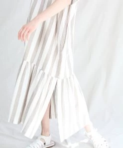 Black Crane Box Dress Wide Stripe New Arrivals
