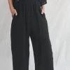 Anntian Wide Pant Black Crinkle