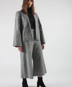 Town Clothes Jackets Regina Jacket Onyx Houndstooth