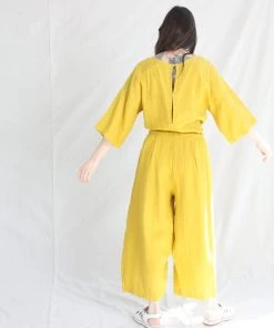 Black Crane Pea Jumpsuit Gold 12 Black Crane Pea Jumpsuit Gold