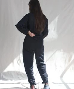 Nomia Zip Front Jumpsuit Midnight Sale