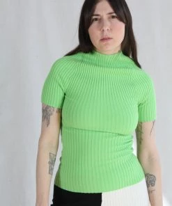 Giu Giu Tees And Tanks Nonna Jewel Tee Celery