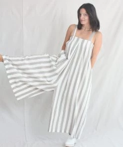 Black Crane Wide Jumper Wide Stripe