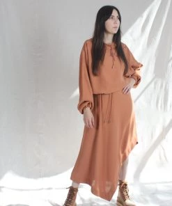 Nomia Shirts And Blouses Hooded Pullover Paprika