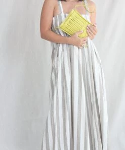 Hereu New Arrivals Trena Flat Square Crossbody Bag Lemon