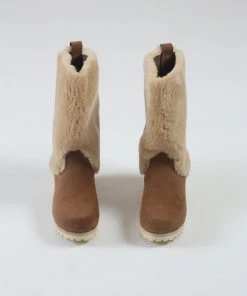 No.6 Alpha Shearling Boot On Mid Tread Honey