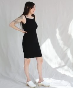 Giu Giu Nonna Slip Dress Onyx