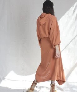 Nomia Skirts Asymmetrical Hem Skirt Paprika