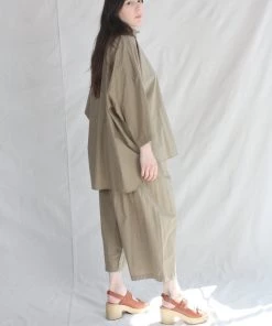 Black Crane Wide Pants Clay New Arrivals