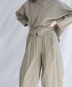 Black Crane Wide Pants Clay New Arrivals