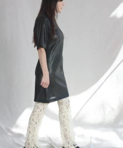 Nomia Long Flared Pants Ivory Lace