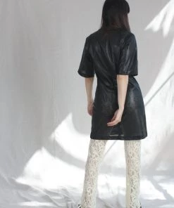 Nomia Long Flared Pants Ivory Lace