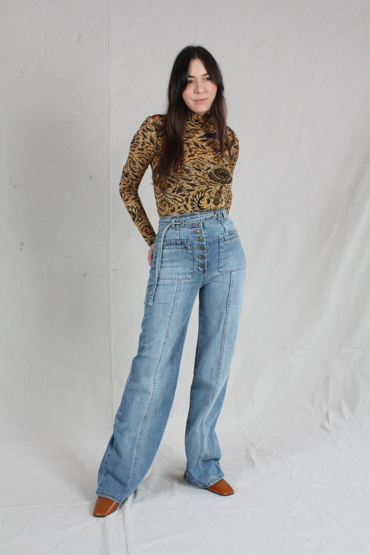 Ulla Johnson Abrams Jean Medium Wash Denim 3 Ulla Johnson Abrams Jean Medium Wash Denim