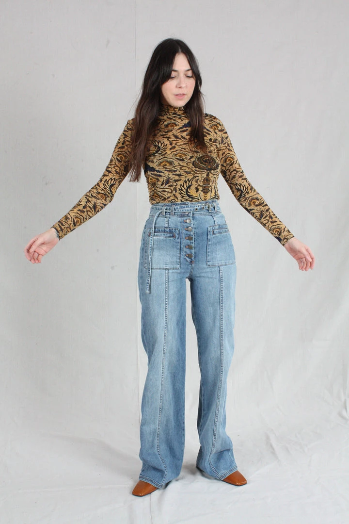 Ulla Johnson Abrams Jean Medium Wash Denim 4 Ulla Johnson Abrams Jean Medium Wash Denim