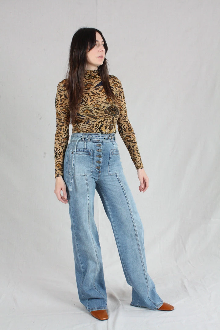 Ulla Johnson Abrams Jean Medium Wash Denim 5 Ulla Johnson Abrams Jean Medium Wash Denim