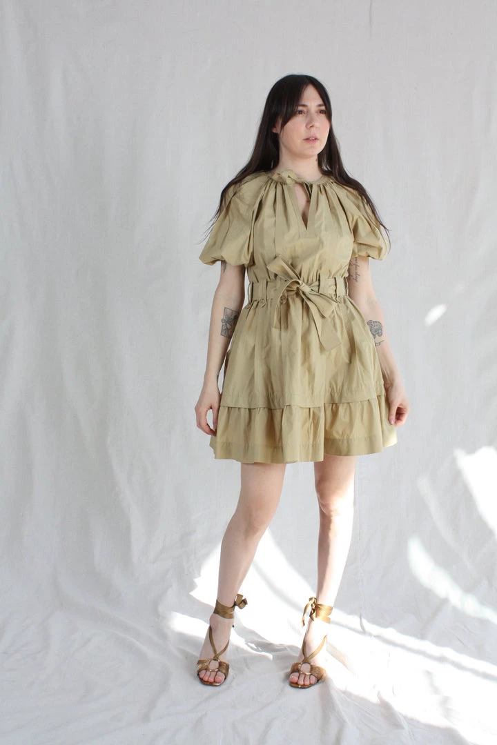 Ulla Johnson Mica Dress Khaki Dresses 4 Ulla Johnson Mica Dress Khaki Dresses