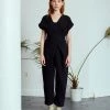 Rujuta Sheth Venus Wrap Jumper Black Jumpsuits 2 Rujuta Sheth Venus Wrap Jumper Black Jumpsuits