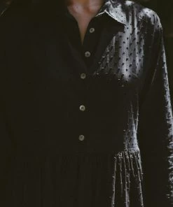 Natalie Martin Dresses Heath Dress Black Swiss Dot